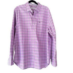 Tommy Bahama Sarasota Stretch Purple Men’s Long Sleeve Button Front Shirt Size L